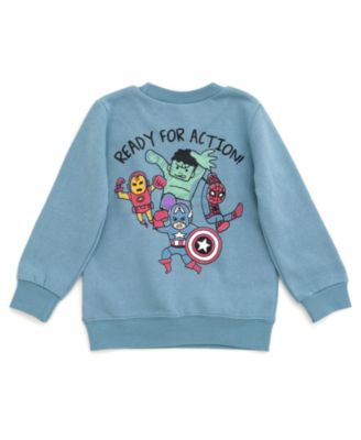 Toddler Boys Marvel Fleece Sweatshirt and Pants Outfit Set