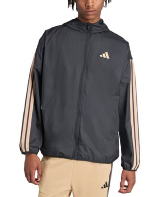 adidas - Men's Essential Three-Stripes Woven Windbreaker