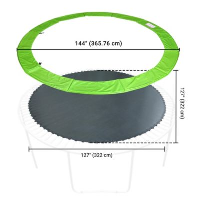 Trampoline Mat & Pad Replacement Kit with 72V-Ring Fits 12 ft Trampoline Frame