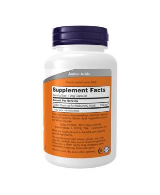 GABA ,750 mg ,200 Veg Caps