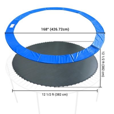 Trampoline Mat & Pad Replacement Kit w/ 72V-Ring for 14ft Round Trampoline Frame