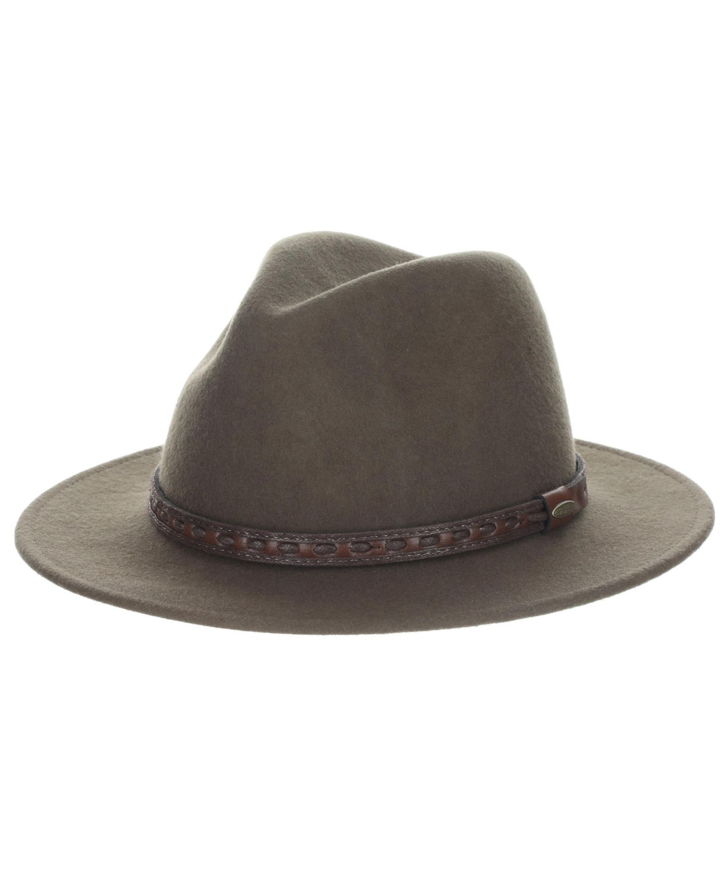 Мужской головной убор Scala Crush Wool Felt Safari Hat, цвет: Хаки — фото 3