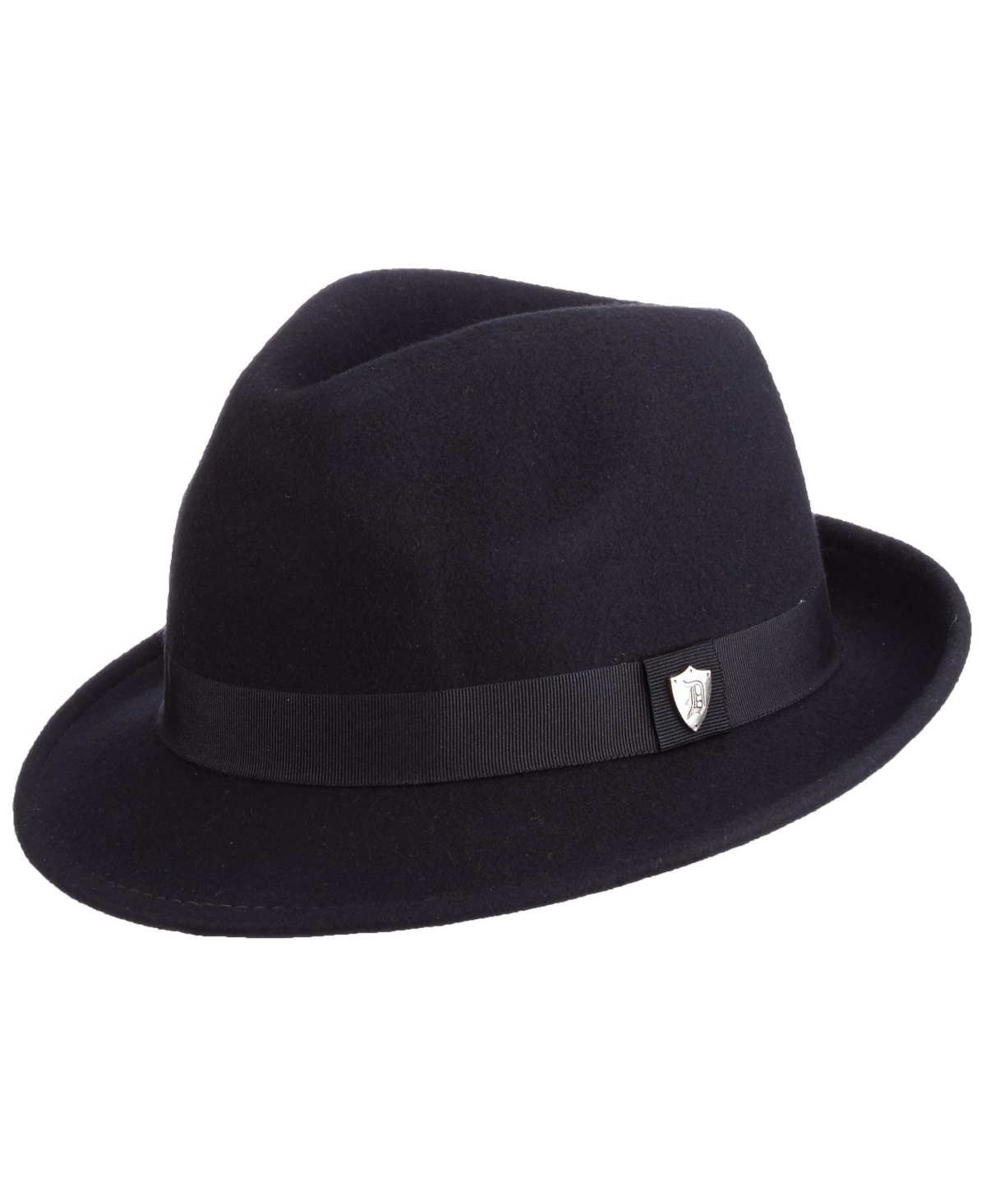 Scala Men's Felt Snap Brim Hat In Black