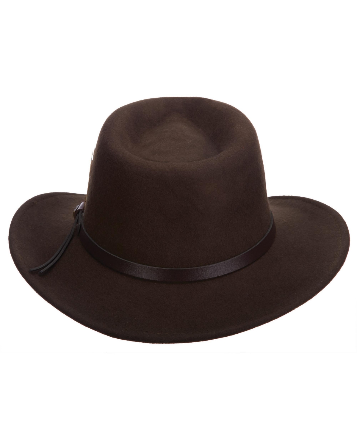 Scala Men's Crushable Felt Outback Hat In Brown