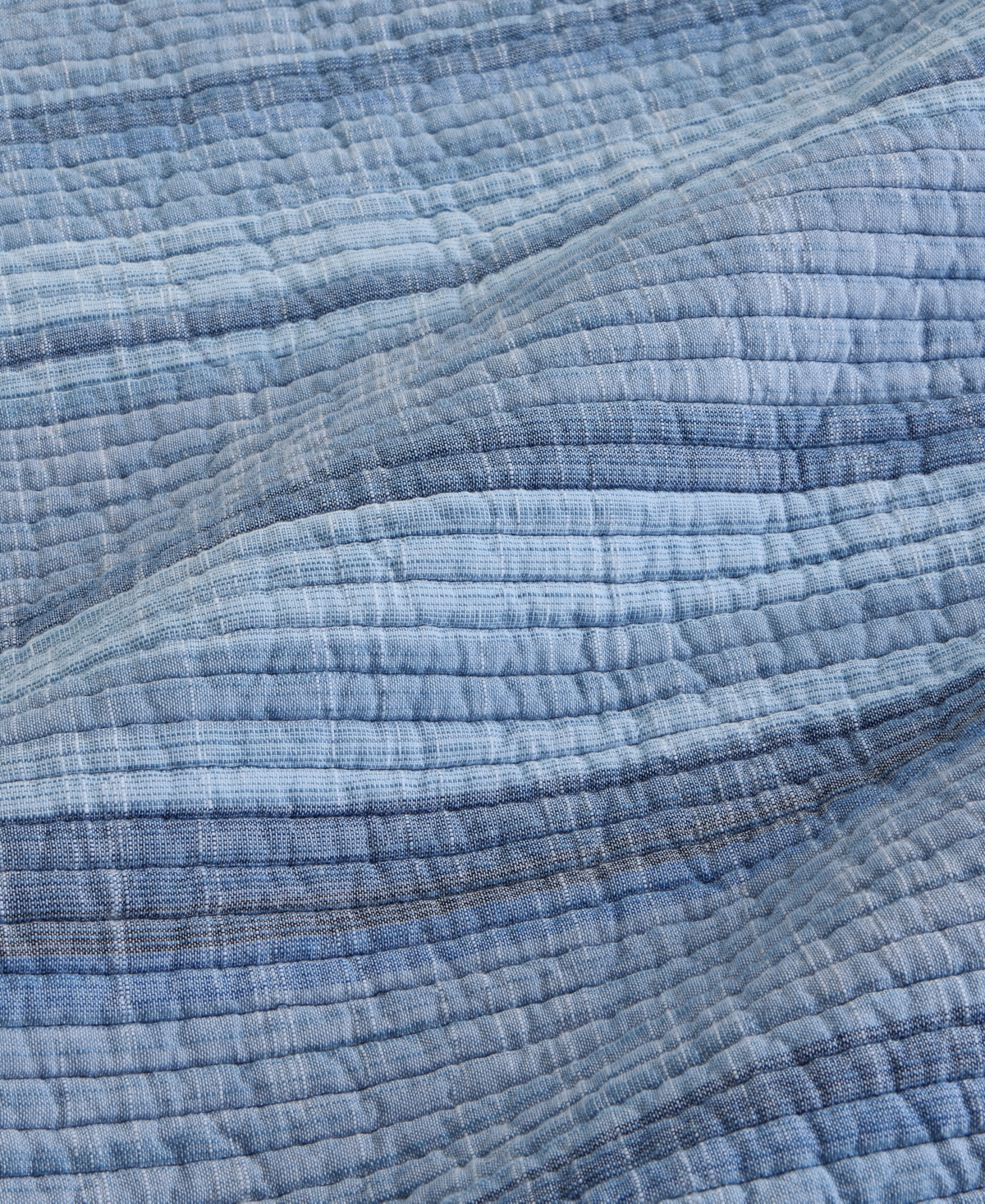 Charter Club Textured Yarn Dye 3-pc. Quilt Set, King, Macy's Exclusive In Blue