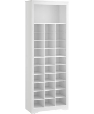 10-Tier Shoe Rack Organizer, Holds Up to 30 Pairs of Shoes, Easy to Assemble, White