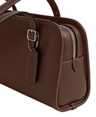 Swing Zip Small Leather Shoulder Bag