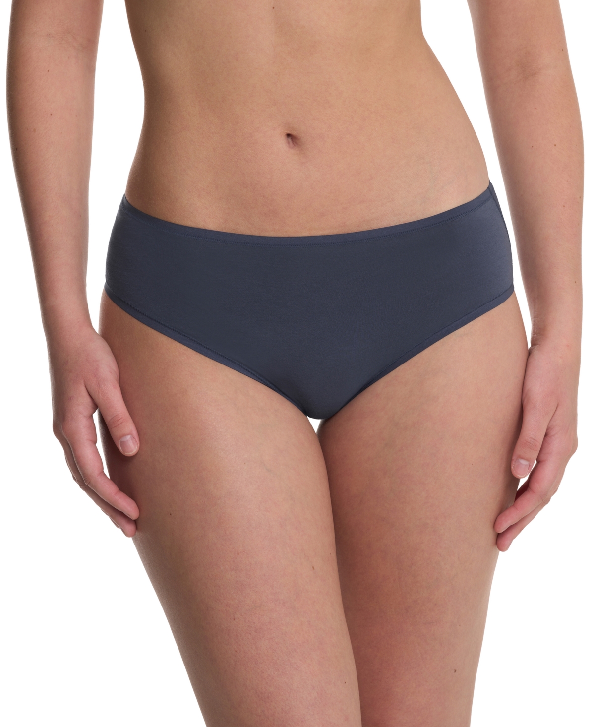 Natori Bliss Bare Cotton Hipster Briefs In Blue