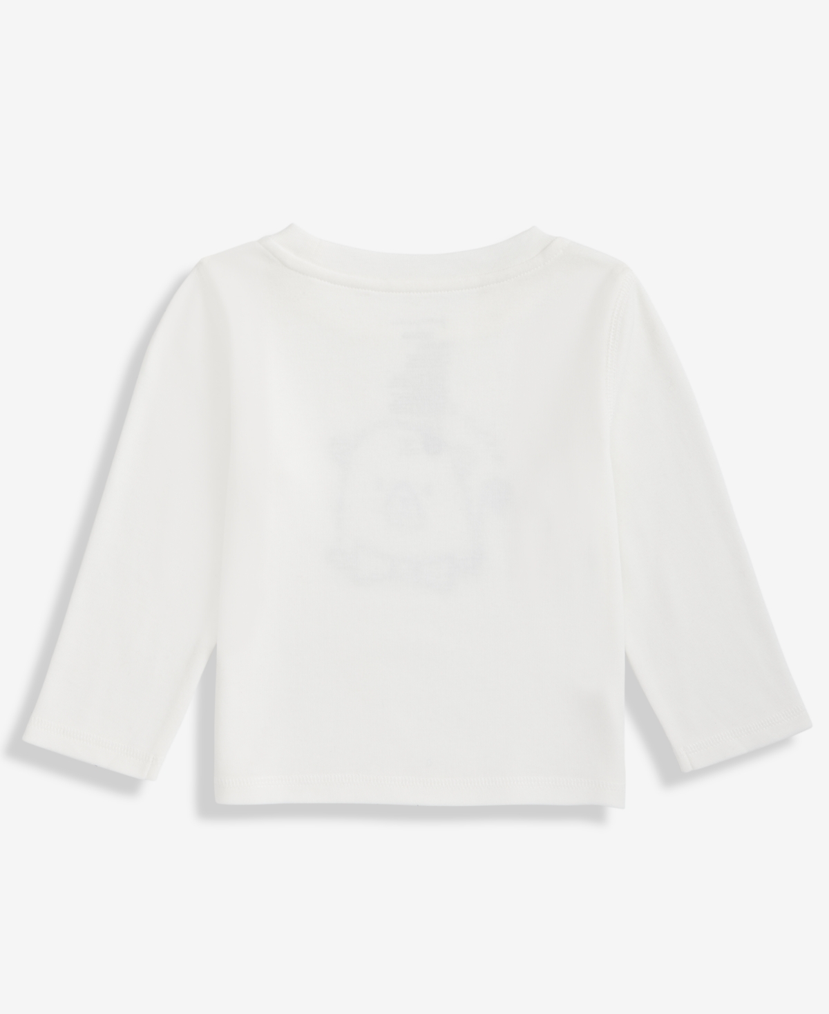 First Impressions Baby Boys Long-sleeve Bear Graphic T-shirt, Macy's Exclusive In White