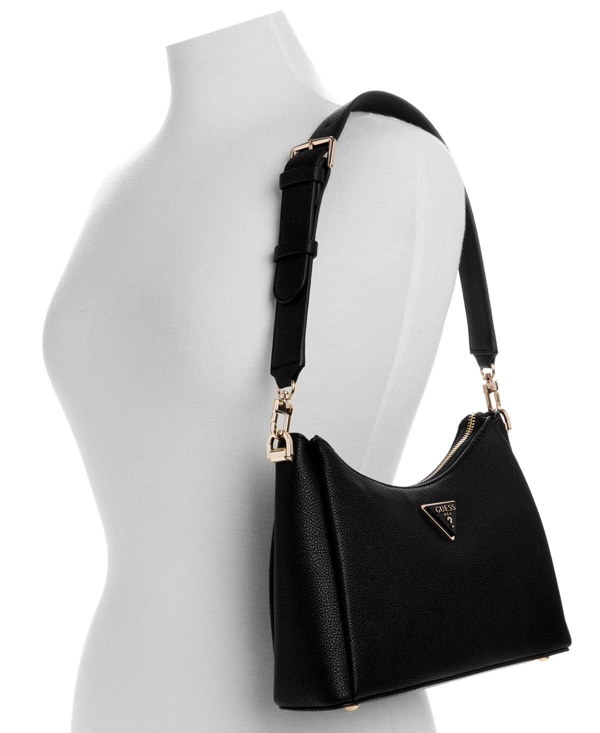 Guess Meridian Ii Small Shoulder Bag In Black