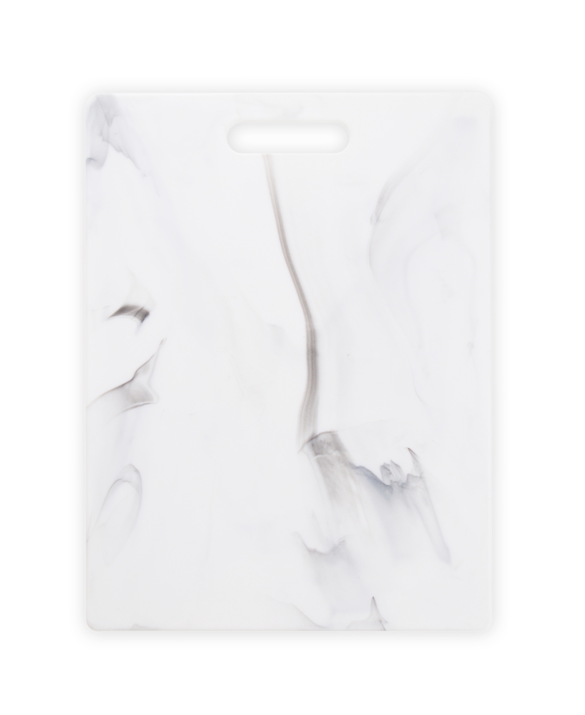 Dexas Poly Marble Cutting Board With Feet, 14" X 11" In White