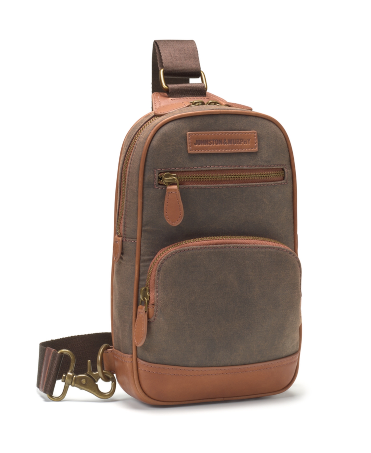 Johnston & Murphy Men's Rhodes Sling Bag In Brown