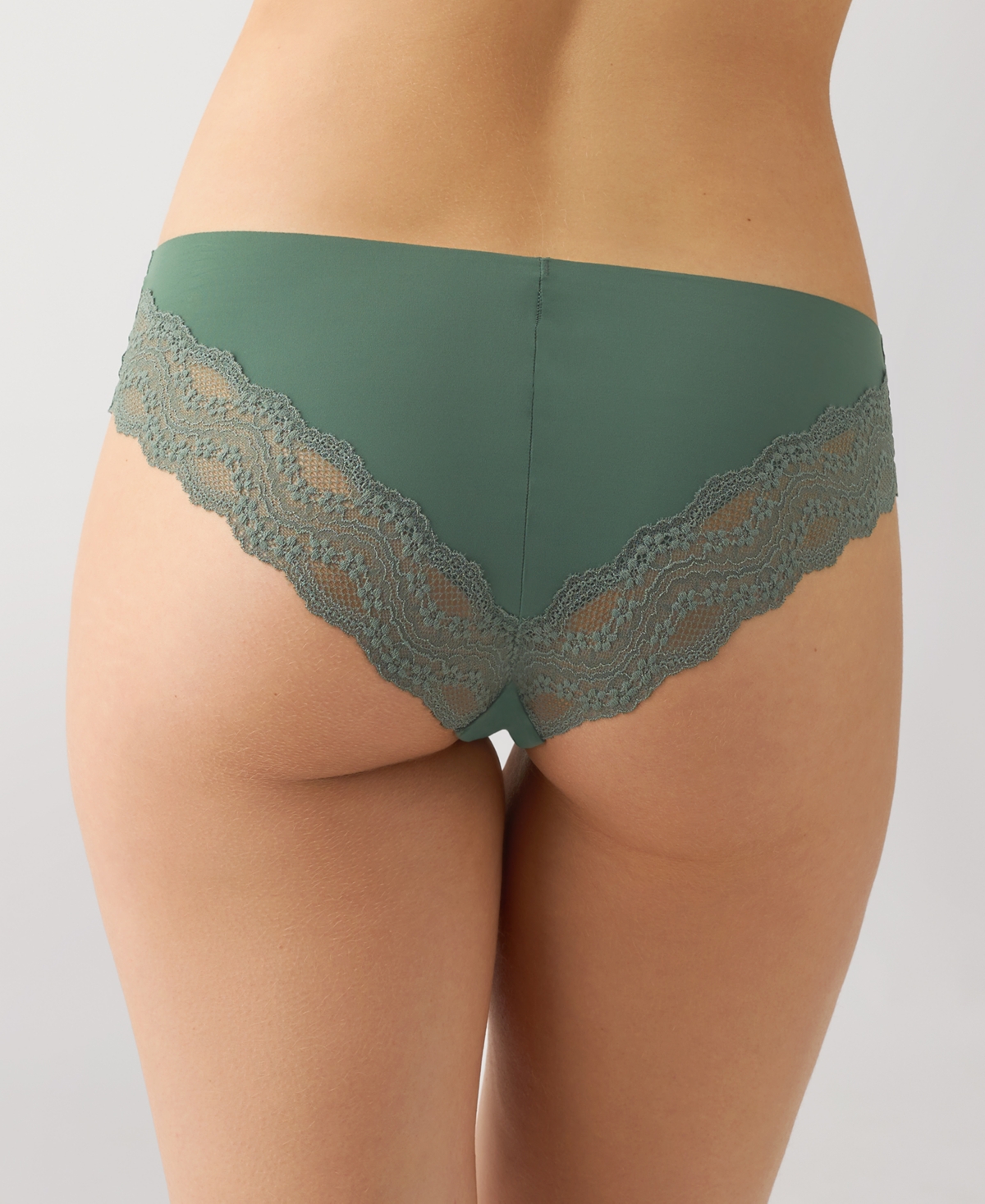 B.tempt'd By Wacoal B.bare Hi-waist Thong Underwear 979267 In Green