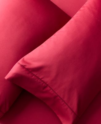 LAST ACT! Solid 550 Thread Count 100% Cotton Pillowcase Pair, Standard