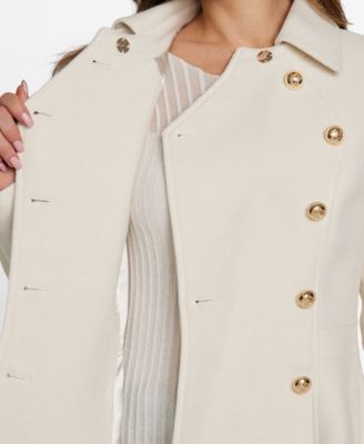 Women's Double-Breasted Skirted Coat