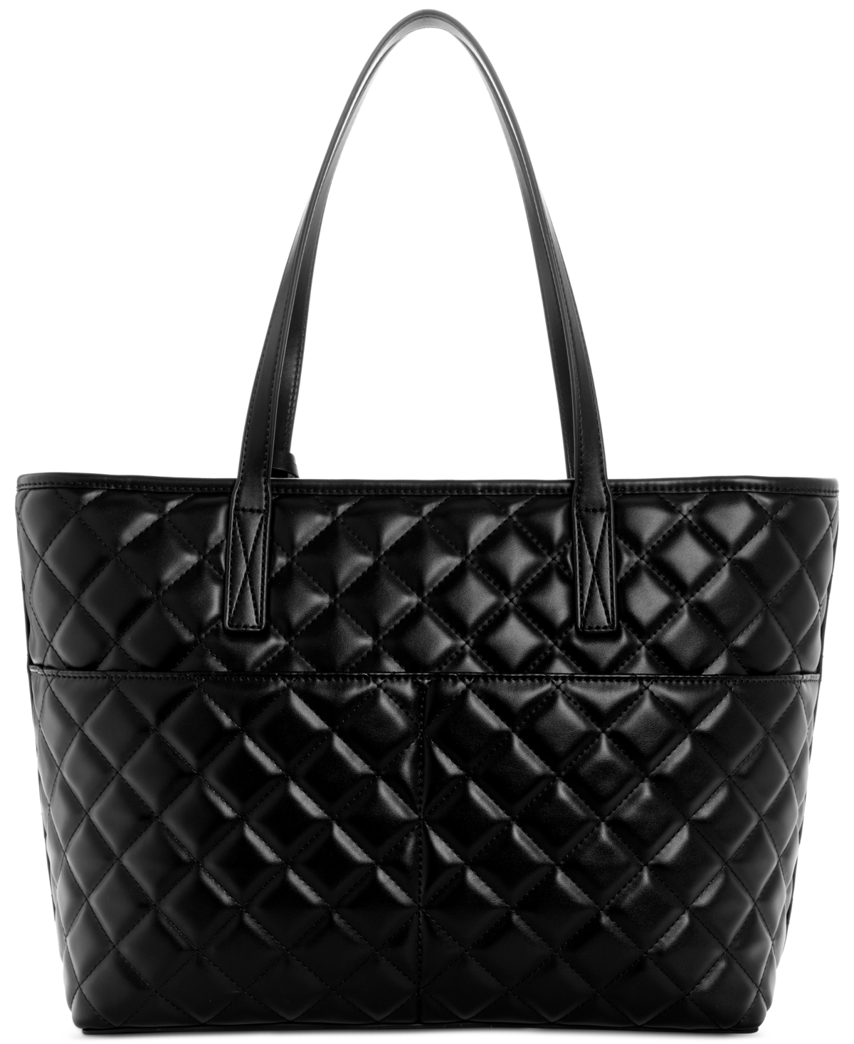 Guess Tinsley Extra Large Quilted Tote Bag In Black
