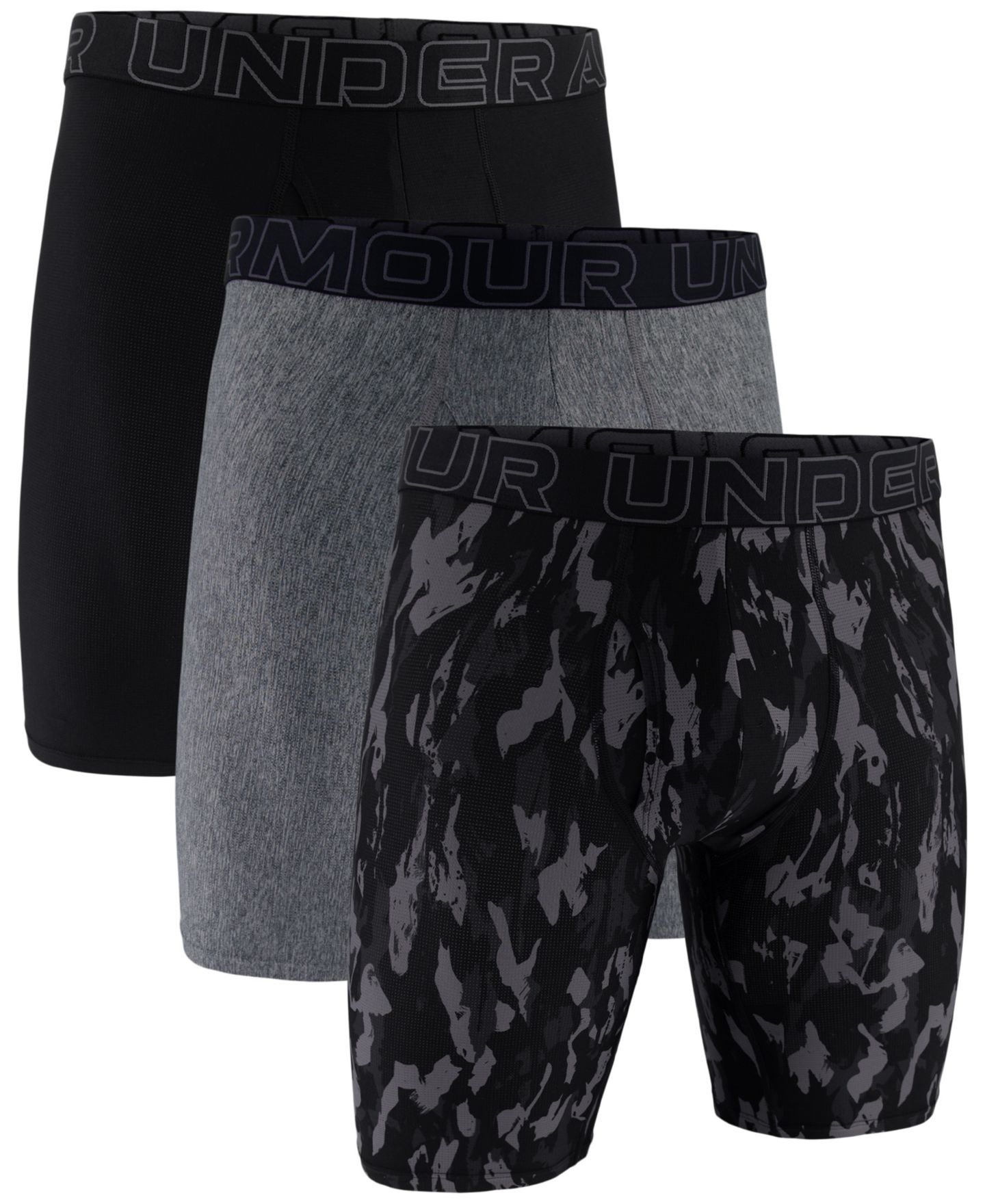 Трусы Tech для мужчин, с логотипом, 3 шт. — Under Armour, цвет: Камуфляжный — фото 2