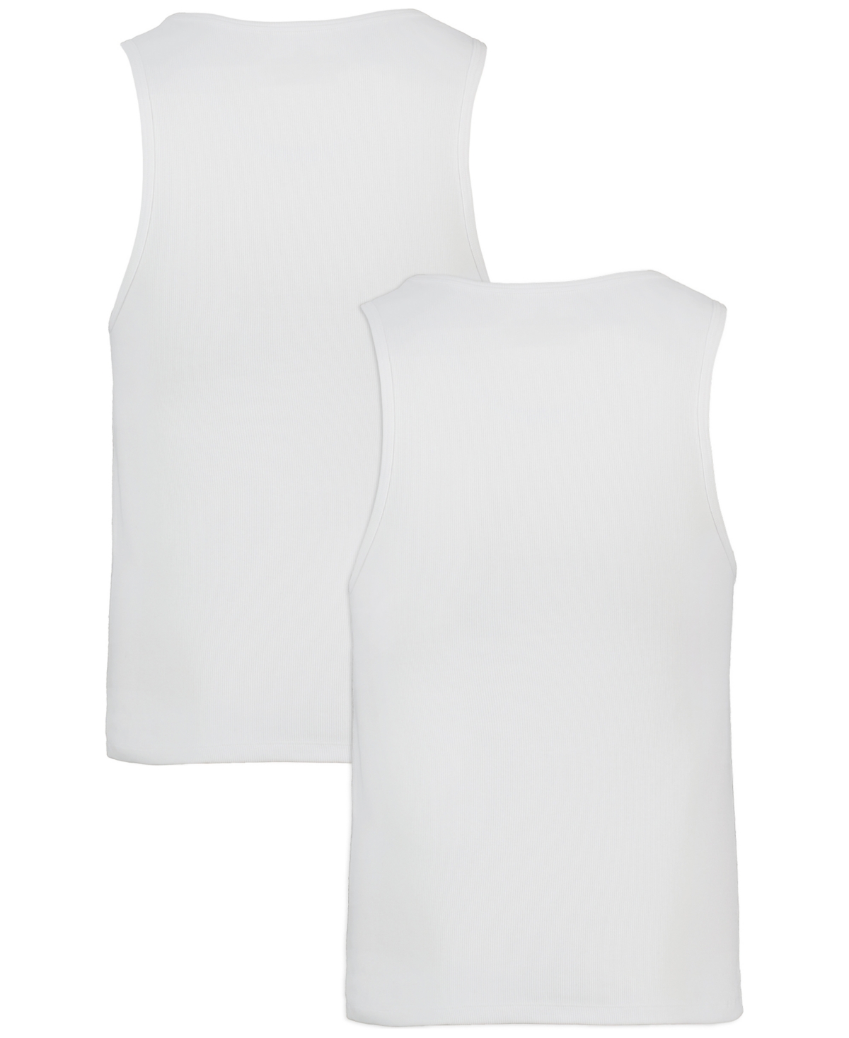 Under Armour Men's 2pk. Ribbed Performance Tank Tops In White