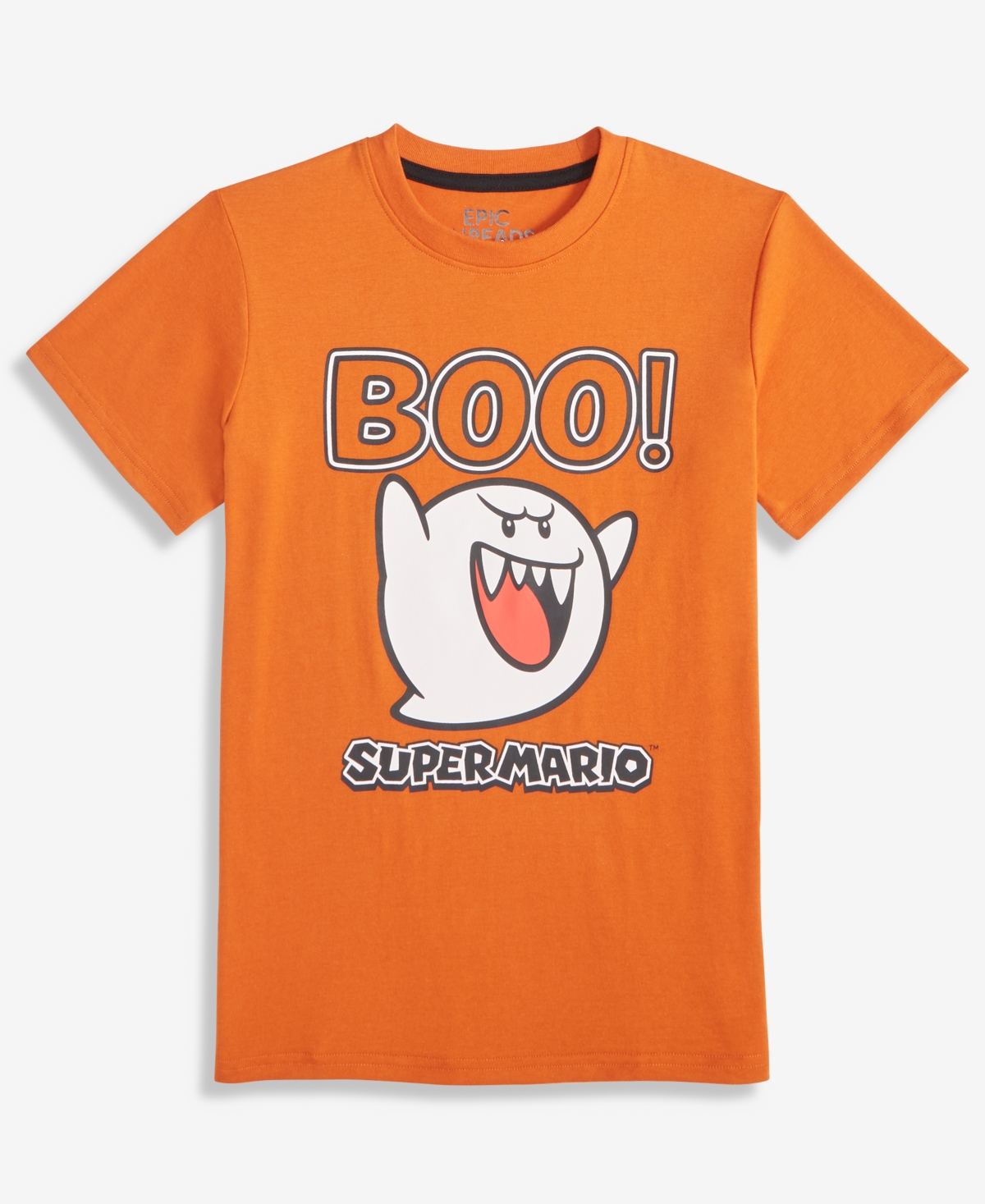 Epic Threads Little And Big Boys Super Mario Boo T-shirt In Orange
