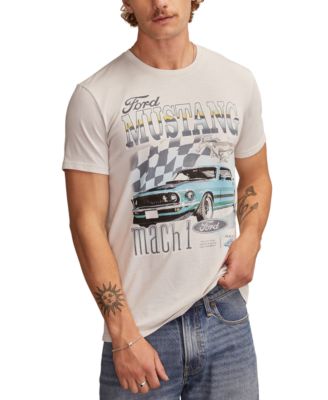 Lucky Brand - Men's Ford Mustang Short Sleeve Crewneck Graphic T-Shirt