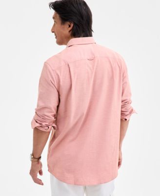 Men's Solid Stretch Oxford Cotton Shirt, Created for Macy's