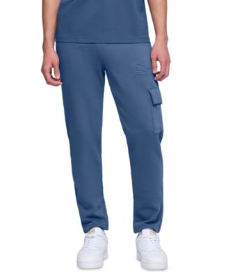 Men's Regular-Fit Logo Embossed Fleece Cargo Pants