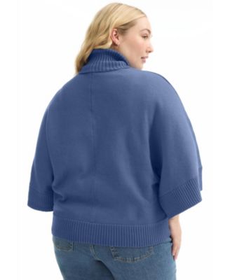Women's June + Vie Wide-Sleeve Turtleneck Sweater