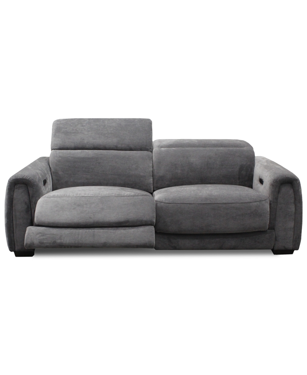 Macy's Brownell 2-pc.sofa Sectional With 2 Power Motion Chairs, Exclusively At  In Gray