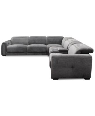 Brownell 6-Pc. L-Shape Sectional with 3 Power Motion Chairs & 1 Console, Exclusively at Macy's