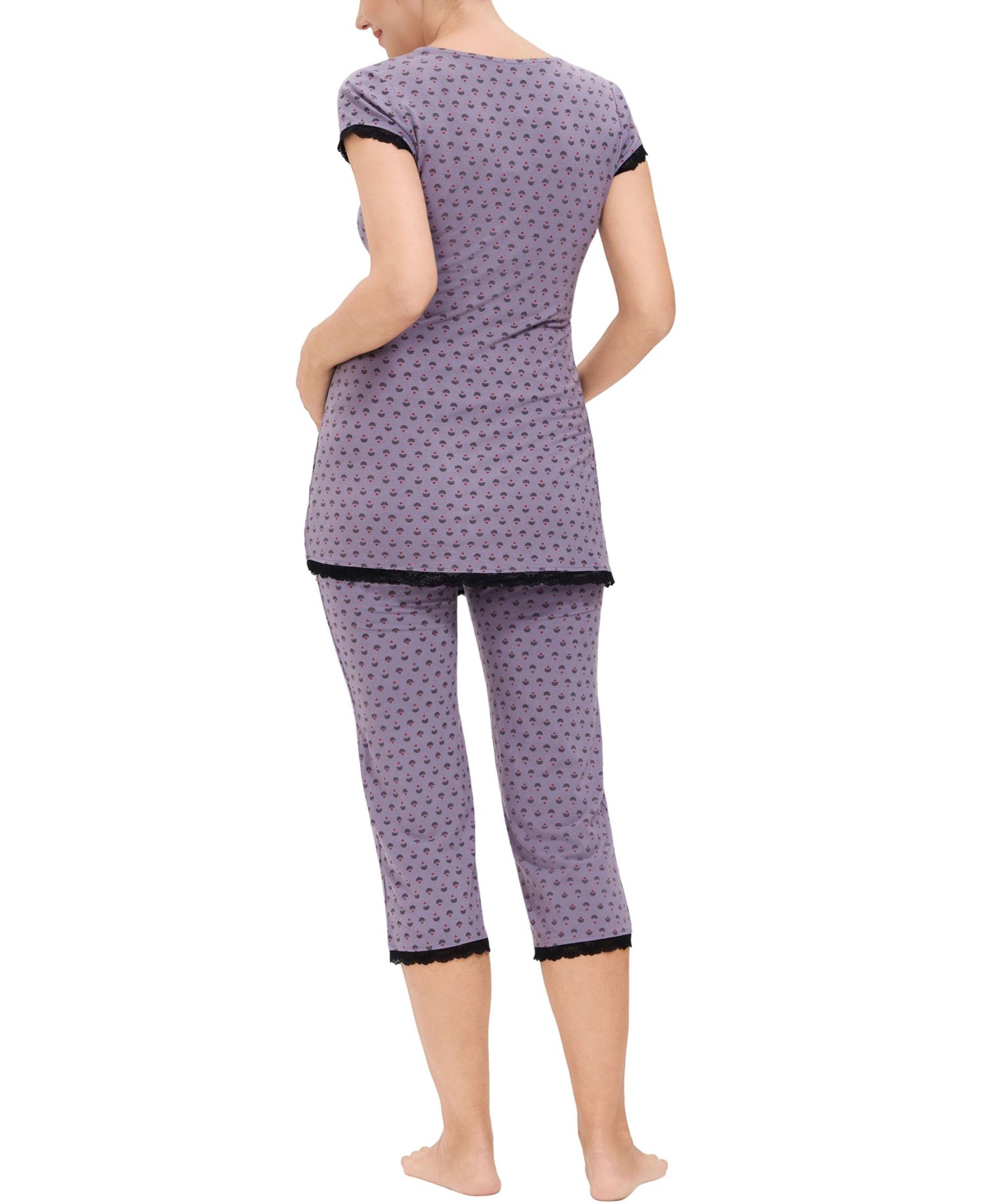 Maternity kimi + kai Luna Nursing 2-Piece Pajama Set