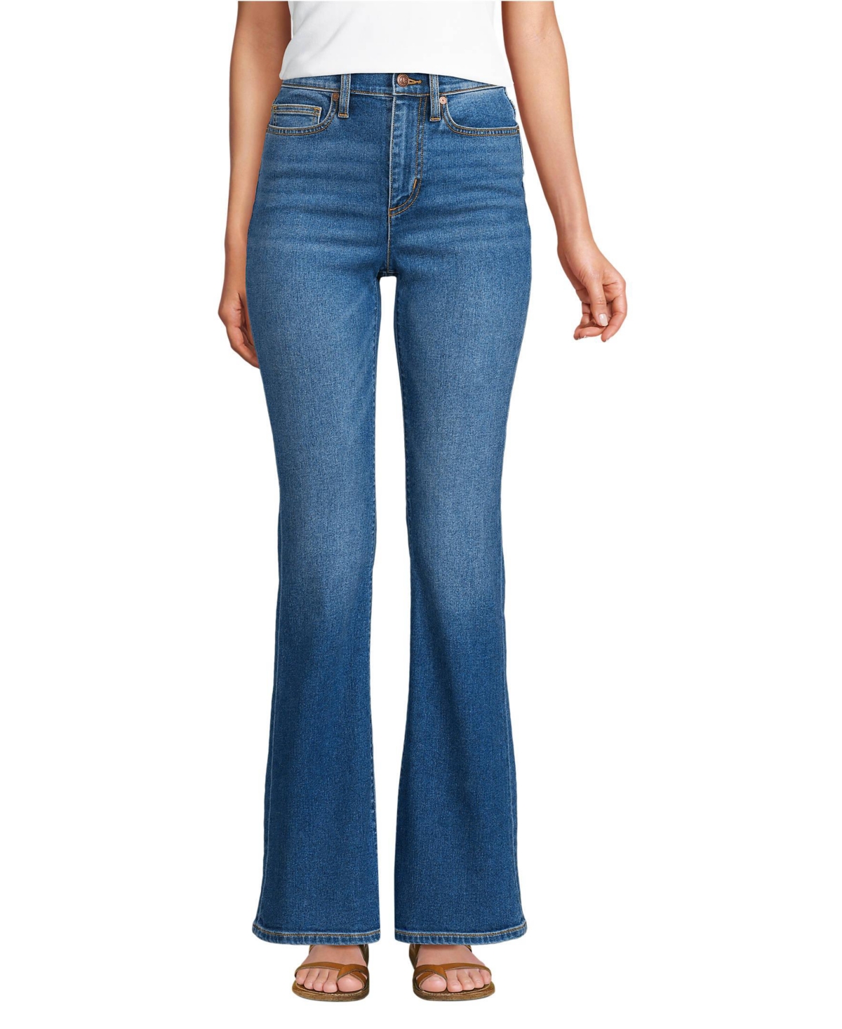 Women's Tall Recover Denim High Rise Flare Jeans - River rinse