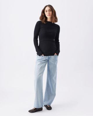 Maternity Lift Up Nursing Knit