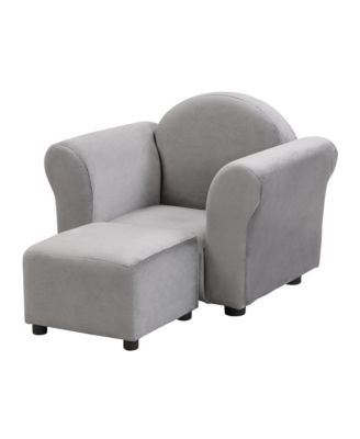 Kids Chair, Kids Upholstered Couch with ottoman