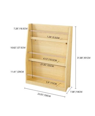 3 Tier Kids Book Shelf, Kids Book Rack, Helps Keep Bedrooms, Playrooms, and Classrooms Organized