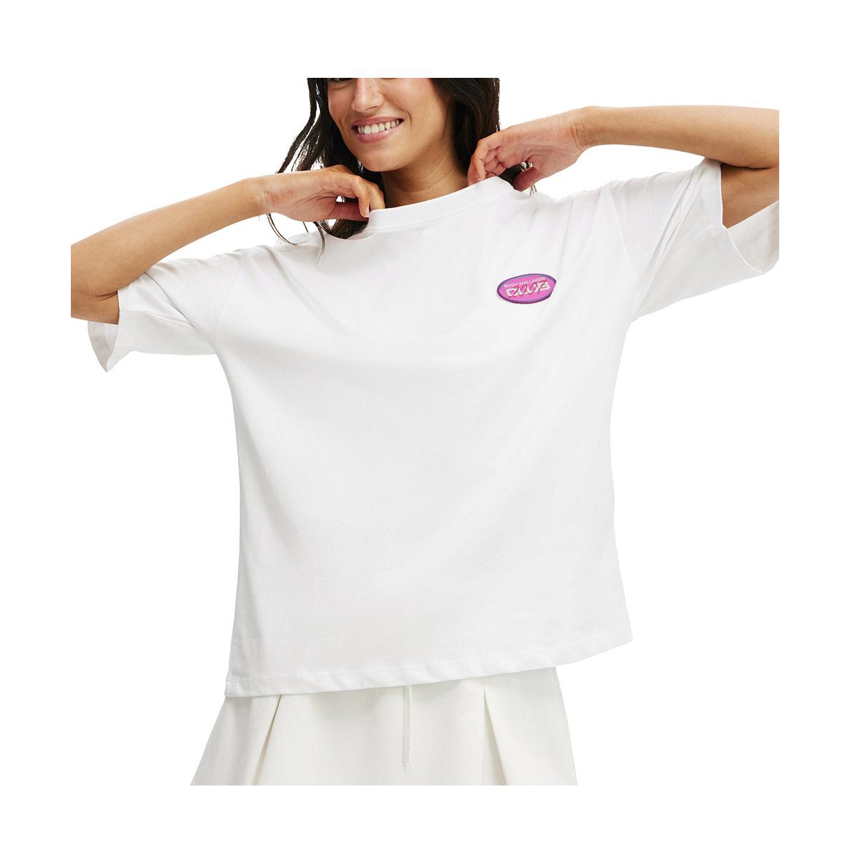 Women's Active Graphic Tee - Black/bwc interlaced badge