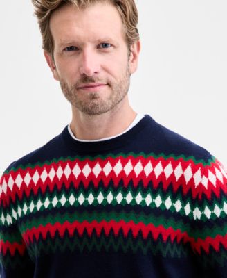 Men's Pattern Merino Sweater, Macy's Exclusive