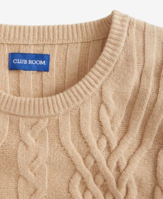 Men's Mixed Cable-Knit Crewneck Sweater, Macy's Exclusive