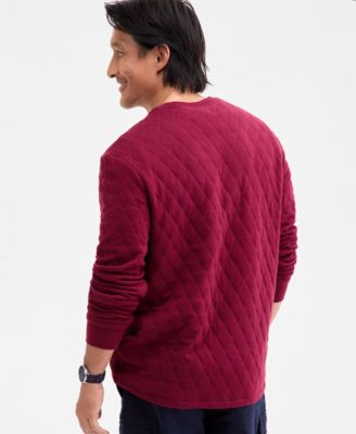 Men's Quilted Crewneck Sweatshirt, Macy's Exclusive