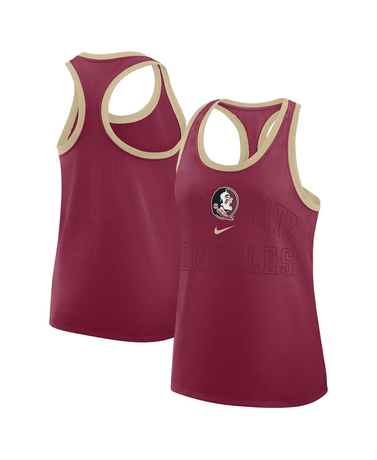 Women's Garnet Florida State Seminoles Primetime Racerback Tri-Blend Tank Top - Garnet