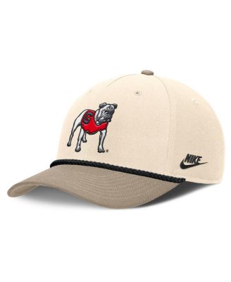 Nike - Men's Natural Georgia Bulldogs Rise Legacy Throwback Logo Adjustable Hat