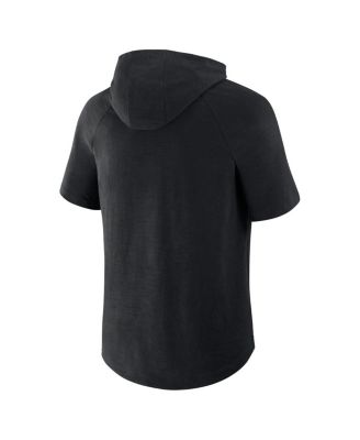 Men's Black Milwaukee Bucks Pass Legend Raglan Hoodie T-Shirt