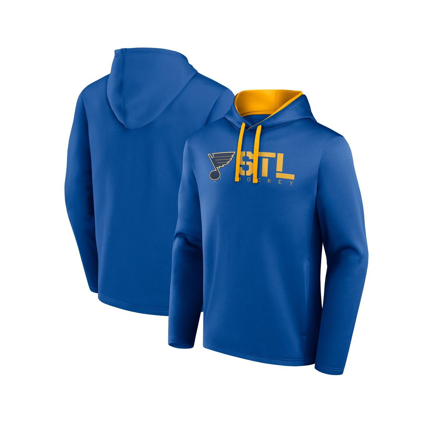 Men's Blue St. Louis Blues Head Start Pullover Hoodie