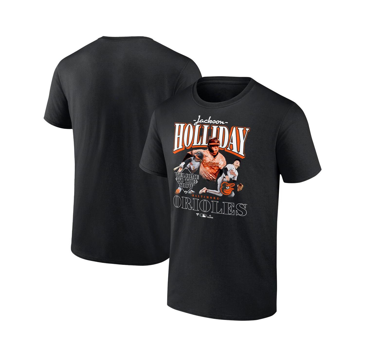 Men's Jackson Holliday Black Baltimore Orioles Welcome to the Show T-Shirt