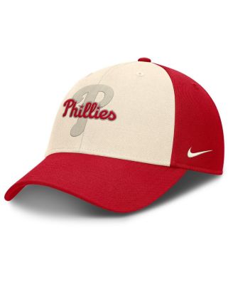 Men's Red/Natural Philadelphia Phillies Statement Club Performance Adjustable Hat