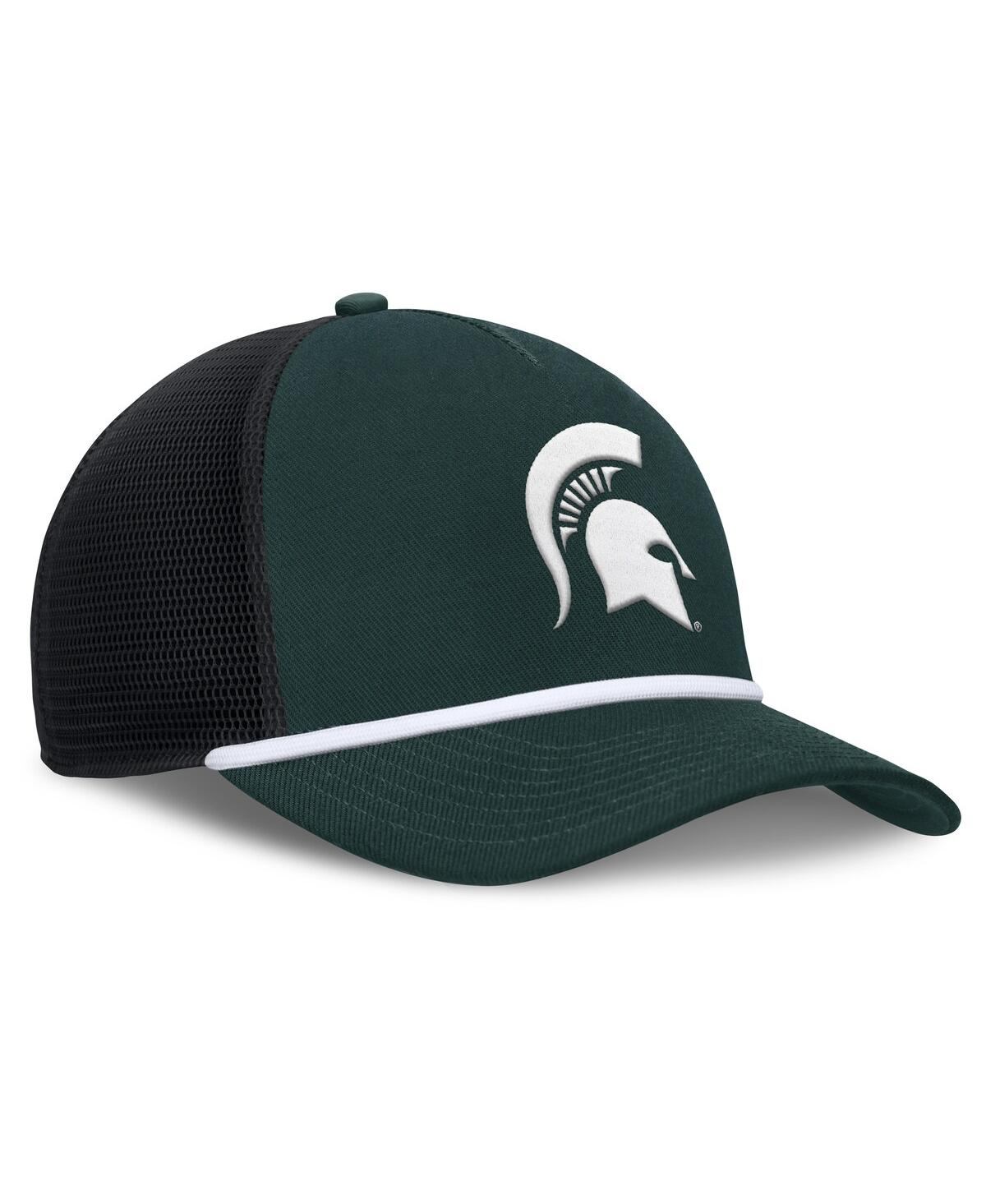 Nike Michigan State Primetime Rise  Men's College Trucker Adjustable Hat In Green