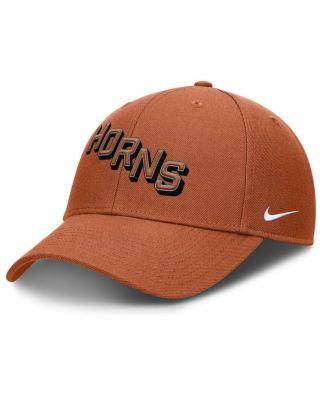 Nike - Men's Texas Orange Texas Longhorns Slanted Primetime Rise Performance Adjustable Hat