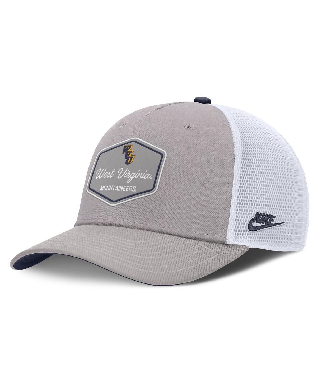 Nike Men's Gray West Virginia Mountaineers Rise Legacy Adjustable Trucker Hat In Gray