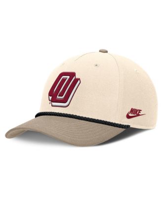 Nike - Men's Natural Oklahoma Sooners Rise Legacy Throwback Logo Adjustable Hat