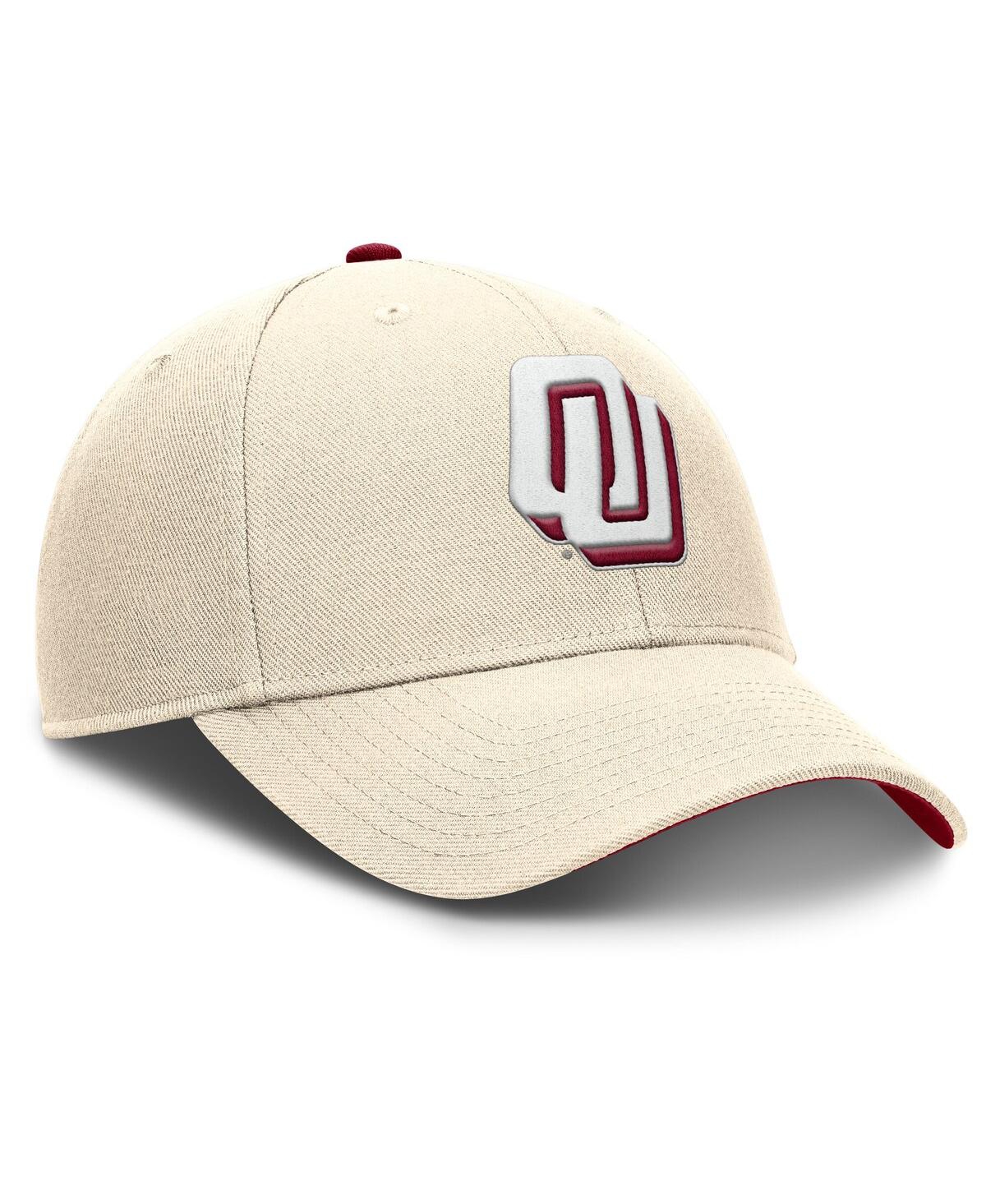 Nike Men's Natural Oklahoma Sooners Rise Legacy Adjustable Hat In Brown