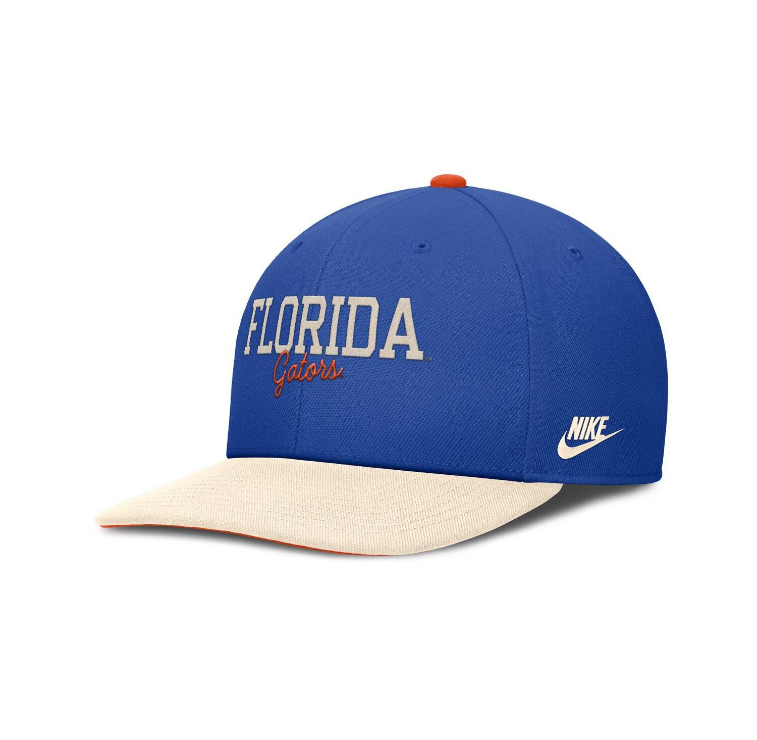 Men's Royal/Cream Florida Gators Pro Legacy Script Snapback Hat